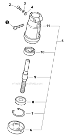Part Location Diagram of V804000040 Echo Screw 4x10