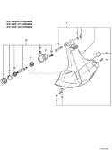 Page F Diagram and Parts List for GT-230 05002764 - 05006268 Echo Trimmer