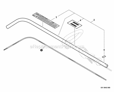 Main_Pipe_Flexible_Driveshaft Diagram and Parts List for GT-230 S85712001001 - S85712999999 Echo Trimmer