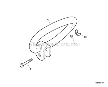 Front_Handle Diagram and Parts List for GT-230 S85712001001 - S85712999999 Echo Trimmer