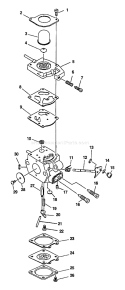 Page A Diagram and Parts List for GT-2400 After S/N 103575 Echo Trimmer