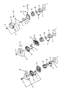 Page E Diagram and Parts List for GT-2400 001001 - 103574 Echo Trimmer