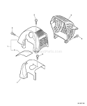 Page B Diagram and Parts List for GT-251 S72512001001 - S72512999999 Echo Trimmer