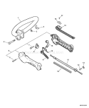 Page H Diagram and Parts List for GT-251 S72512001001 - S72512999999 Echo Trimmer
