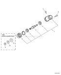 Part Location Diagram of C056000001 Echo Gear Housing Asy