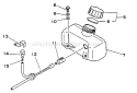 Part Location Diagram of 13100506461 Echo Tank-Fuel
