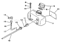Page C Diagram and Parts List for HC-1001 001001 - 008000 Echo Hedge Trimmer