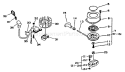 Page G Diagram and Parts List for HC-1001 001001 - 008000 Echo Hedge Trimmer