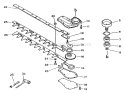 Page D Diagram and Parts List for HC-1001 008001 - 017000 Echo Hedge Trimmer