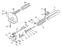 Page E Diagram and Parts List for HC-1001 008001 - 017000 Echo Hedge Trimmer