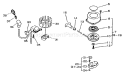 Page G Diagram and Parts List for HC-1001 008001 - 017000 Echo Hedge Trimmer