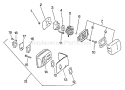 Part Location Diagram of 14580005162 Echo Muffler Assembly