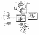 Starter Assembly Diagram and Parts List for HC-1500  Echo Hedge Trimmer