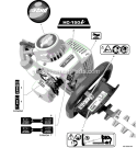 Page K Diagram and Parts List for HC-150I S76312001001 - S76312999999 Echo Hedge Trimmer