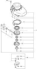 Page P Diagram and Parts List for HC-150I S76312001001 - S76312999999 Echo Hedge Trimmer