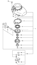 Part Location Diagram of A051001220 Echo Starter Asy-Orange