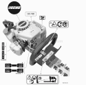 Page K Diagram and Parts List for HC-150 S83613001001 - S83613999999 Echo Hedge Trimmer