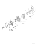 Page J Diagram and Parts List for HC-150 S83613001001 - S83613999999 Echo Hedge Trimmer