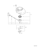 Part Location Diagram of 17720006563 Echo Starter Asy