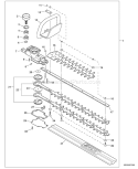 Part Location Diagram of X495000480 Echo Cover-blade