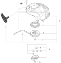 Starter Diagram and Parts List for HC-152 S94012001001-S94012999999 Echo Hedge Trimmer