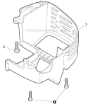 Engine Cover Diagram and Parts List for HC-152 S94012001001-S94012999999 Echo Hedge Trimmer