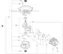 Engine Short Block Diagram and Parts List for HC-152 S94012001001-S94012999999 Echo Hedge Trimmer