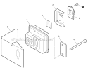 Exhaust Diagram and Parts List for HC-152 S94012001001-S94012999999 Echo Hedge Trimmer