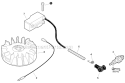 Ignition Diagram and Parts List for HC-152 S94012001001-S94012999999 Echo Hedge Trimmer