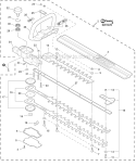 Part Location Diagram of 99988802000 Echo Blade Tip Acy-hc150/5 Shc225
