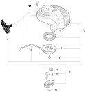 Starter Diagram and Parts List for HC-152 S94213001001-S94213999999 Echo Hedge Trimmer