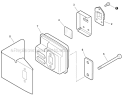 Exhaust Diagram and Parts List for HC-152 S94213001001-S94213999999 Echo Hedge Trimmer