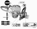 Labels Diagram and Parts List for HC-155 S83713001001-S83713999999 Echo Hedge Trimmer