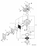 Carburetor -- Rb-K91A Diagram and Parts List for HC-155 S83713001001-S83713999999 Echo Hedge Trimmer