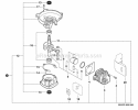 Engine Short Block -- Sb1075 Diagram and Parts List for HC-155 S83713001001-S83713999999 Echo Hedge Trimmer