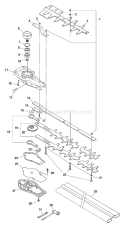 Page E Diagram and Parts List for HC-160 07001001 - 07999999 Echo Hedge Trimmer