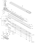 Part Location Diagram of C539000020 Echo Lid-Gearcase