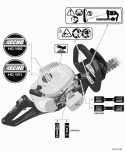Page L Diagram and Parts List for HC-180 S78012001001 - S78012999999 Echo Hedge Trimmer