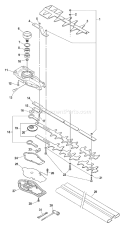 Page E Diagram and Parts List for HC-181 06001001 - 06999999 Echo Hedge Trimmer