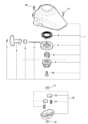 Page O Diagram and Parts List for HC-185 S76812001001 - S76812002377 Echo Hedge Trimmer