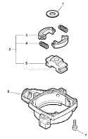 Page B Diagram and Parts List for HC-185 S76812001001 - S76812002377 Echo Hedge Trimmer