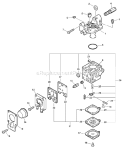Page B Diagram and Parts List for HC-200 07001001 - 07999999 Echo Hedge Trimmer