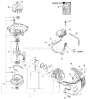 Page D Diagram and Parts List for HC-200 07001001 - 07999999 Echo Hedge Trimmer