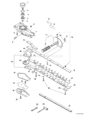 Page A Diagram and Parts List for HC-201 09001001 - 09999999 Echo Hedge Trimmer