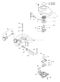 Page G Diagram and Parts List for HC-200 10001001 - 10999999 Echo Hedge Trimmer