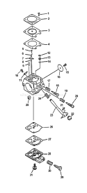 Page A Diagram and Parts List for HC-2100 001001 - 012000 Echo Hedge Trimmer