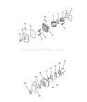 Page F Diagram and Parts List for HC-2100 001001 - 012000 Echo Hedge Trimmer