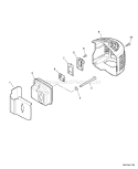 Page E Diagram and Parts List for HC-225 S64711001001 - S64711999999 Echo Hedge Trimmer