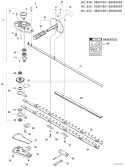 Part Location Diagram of 61043108961 Echo Lid-Gear Case