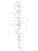 Page B Diagram and Parts List for HC-233 02001001 - 02999999 Echo Hedge Trimmer